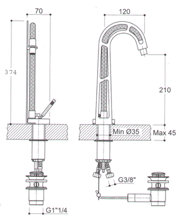 Armaturen, Waschbecken, Armaturen, Badezimmer, Aufsatzwaschbecken, Accessoires, Badewannen