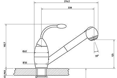 Waschbecken, Küchenarmaturen