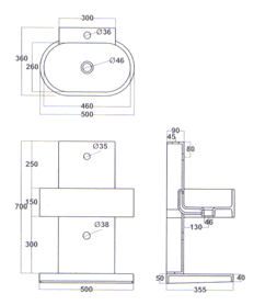 Althea Ceramica Easy Waschbecken
