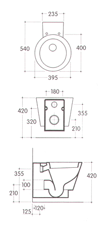 Galassia Arke Toilette