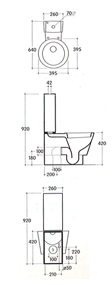 Galassia Arke Toilette