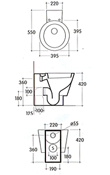 Galassia Arke Toilette