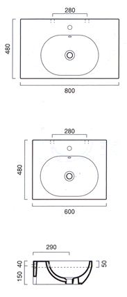 Catalano Sistema C2 Waschbecken