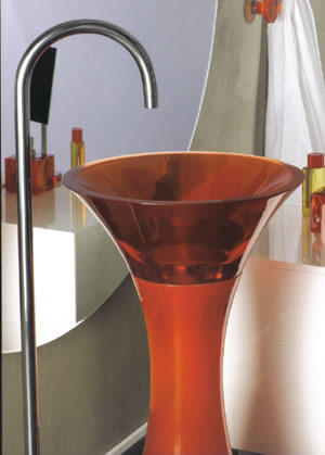 Regia Calice Glas Waschbecken