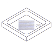 Dusche-tank, Waschbecken, Bad Accessoires, Waschbecken, halb vertiefte Glas Waschbecken, Aufsatzwaschbecken, Einbauwaschbecken, Waschbecken