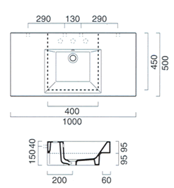 Catalano Domino Waschbecken