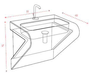 Art Ceram Fontana Waschbecken