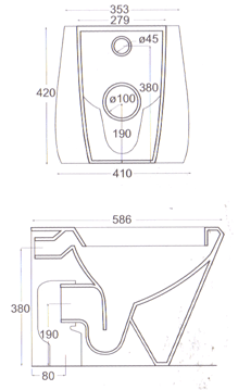 Ceramica Esedra Basic Toilette