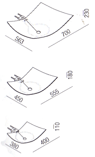 Agape Foglio Waschbecken