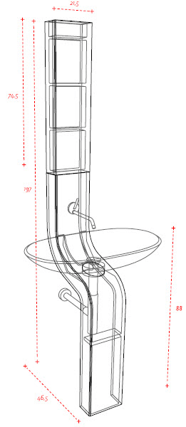 Art Ceram Fontana Waschbecken