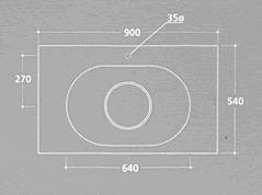Galassia Orbis Waschbecken