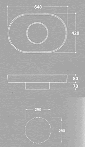 Galassia Orbis Waschbecken