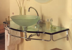 Glas Waschbecken Glas, Sanitär, Bad und Waschbecken,  Duschearmaturen, Badewanne, Armaturen, Sanitär, Waschbecken, Sanitärkeramik, Waschbecken, Badewanne