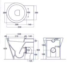 Althea Ceramica Hera Toilette