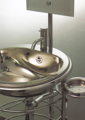 Waschbecken Stahl, Badezimmer und Waschtische, Waschbecken und Waschtische, Italienisch 
