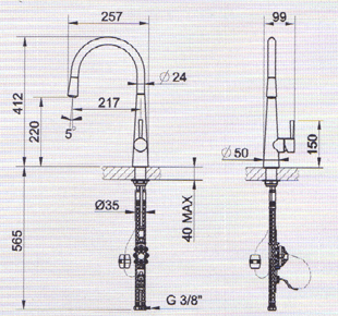 Waschbecken, Küchenarmaturen