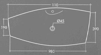 Scarabeo Kong Waschbecken
