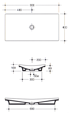 Master Ceramiche Pagoda Waschbecken