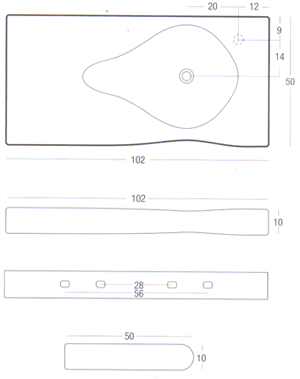 NIC Design Pillow Waschbecken