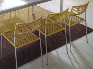 Waschbecken, Design speisende Stühle