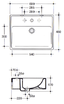 Master Ceramiche Papillon Waschbecken