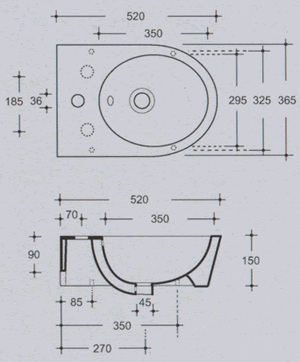 Vitruvit Pathos Waschbecken