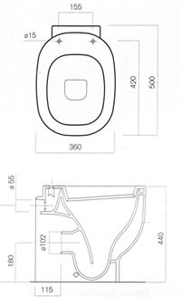 Pozzi Ginori 500 Toilette