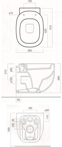 Pozzi Ginori Serie 500 Toilette
