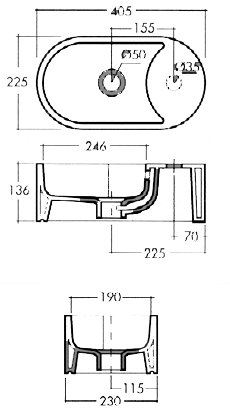 Scarabeo Seventy Waschbecken