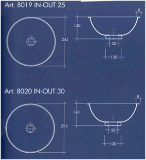 Scarabeo In Out Waschbecken