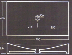 Scarabeo Tsunami Waschbecken