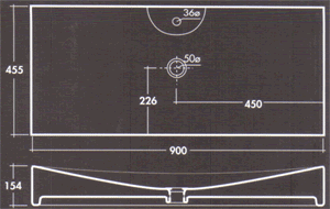 Scarabeo Tsunami Waschbecken