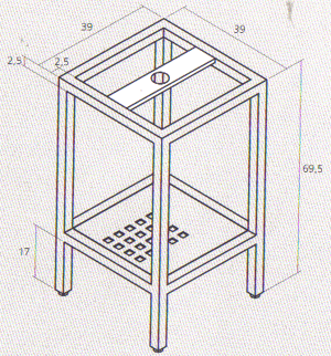 White Stone Tank 40 Waschbecken