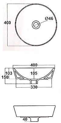 Althea Ceramica Tecno Waschbecken
