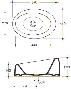 Master Ceramiche Volume Waschbecken