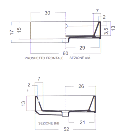 White Stone Tank 60 Waschbecken