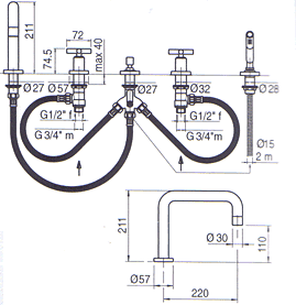 Zazzeri DA-DA 47-1401 Duschen